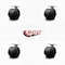 Service Caster 2'' Floor Safe Black Hooded Twin Wheel Caster Top Plate , 4PK SCC-TP02S50D-NYU-FB-TP2-4 - alternate 3